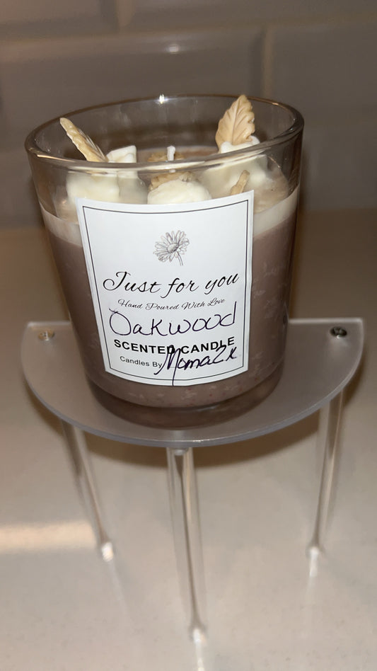 Homemade Pine scented Candle (Oakwood)