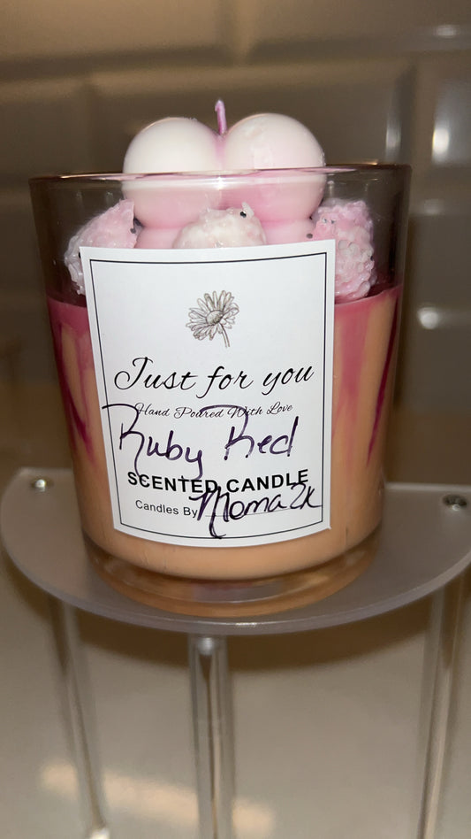 Homemade Cherry Scented Candle(RubyRed)