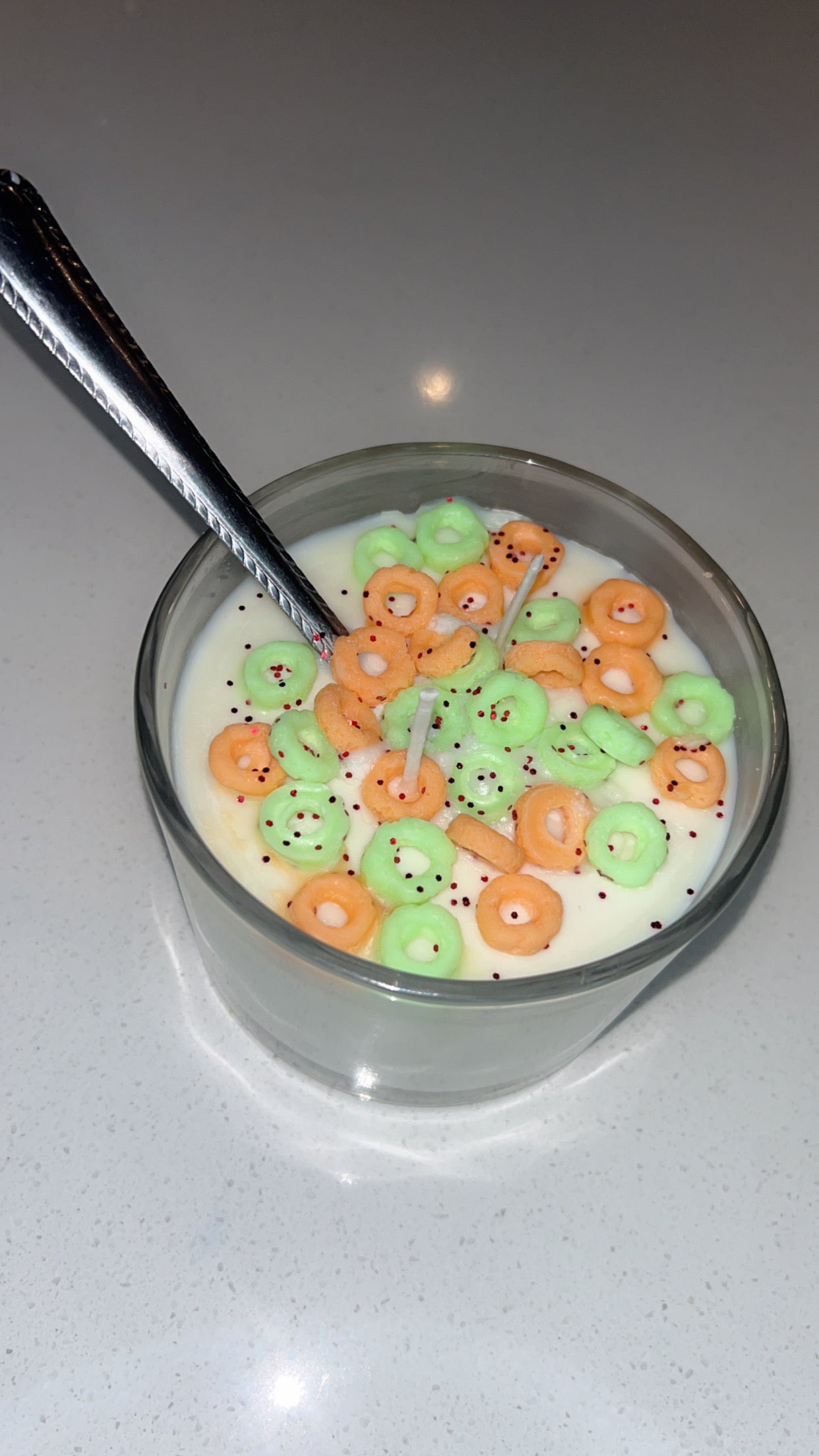 Apple Jacks Cereal Bowl Candle